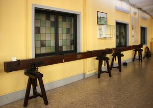 이탈리아 피렌체에 있는 이탈리아 지리 군사 연구소 박물관에 있는 베셀의 측지 장치