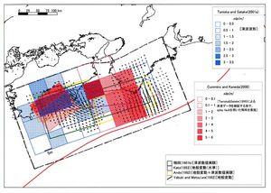 쇼와 난카이 지진의 주요 단층 모델