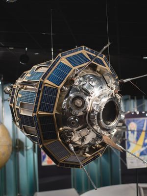 루나 3호의 비행 탐사선 모형