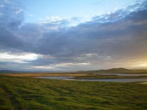 황하 상류의 굽이치는 모습 (조게 현, 쓰촨성)