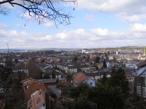 오스터문디겐 위의 오스터문디겐베르크에서 본 풍경