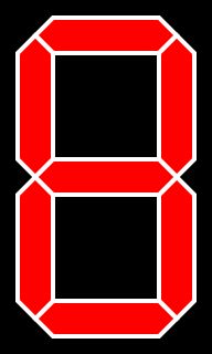 숫자 8 (abcdefg 세그먼트 켬)