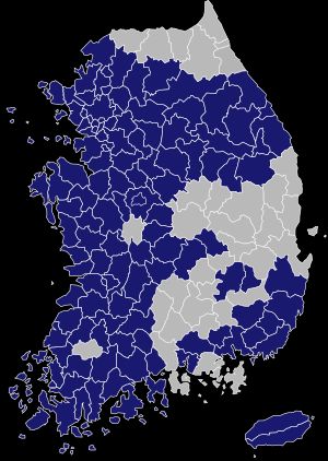 전국호환교통카드가 아닌 캐시비의 사용 가능 지역