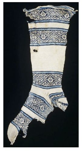 12세기 이집트에서 발견된 면 양말.