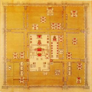 1660년대의 성경(盛京) 내성 지도