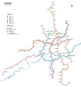선양 지하철 노선도