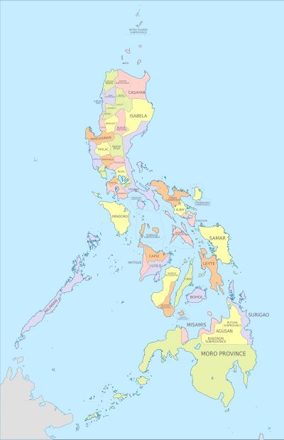 1908년부터 북부 케손의 위치.