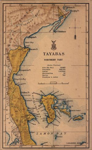 1918년 북부 타야바스의 위치.