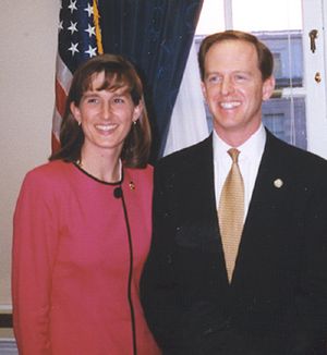 투미와 그의 아내 크리스 투미, 1999년