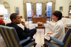 콜린스, 버락 오바마 대통령과 함께