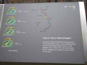 구문소 구하도 안내 표지판