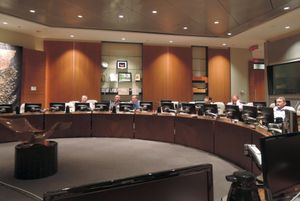 2013년 7월 ICAO의 항공 항해 위원회 회의실