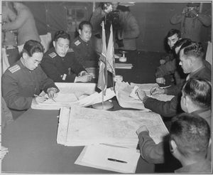 1951년 10월 11일 미국과 북한 군부 간 대령급 회담