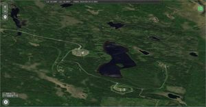 FIRMS 이미지 플레세츠크에서 2024년 9월 20일과 21일의 화재, 2024-09-20 23:52:00 (UTC)에 처음 감지됨