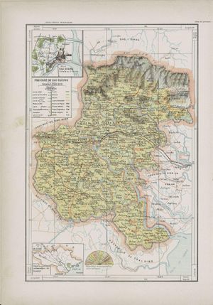 1909년 하이즈엉성 지도