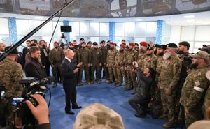 카디로프와 푸틴, 체첸 사령관 및 지원자, 구데르메스, 2024년 8월 20일