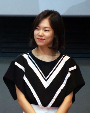 2014년 8월 해무 무대인사 중인 한예리