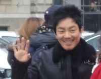 2012년 11월 헝가리에서 열린 드라마 《아이리스 2: 뉴 제너레이션》 촬영 현장의 이범수