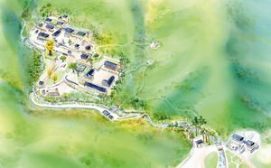 용문사(양평군) 경내 모습