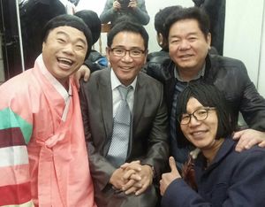 MBC '나는 가수다'를 패러디한 '나는 개그맨이다'에 출연한 정종철(왼쪽), 이봉원(가운데), 심형래(오른쪽 상단), 심현섭(오른쪽 하단)