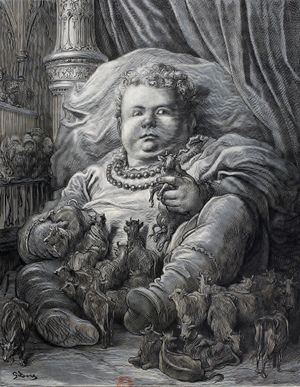 도레의 삽화, 4,600마리의 소의 우유를 마시는 팡타그뤼엘