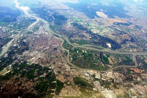 아비뇽의 항공 사진