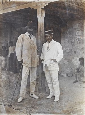 1910년 라 초레라에서 로저 케이스먼트와 후안 A. 티손