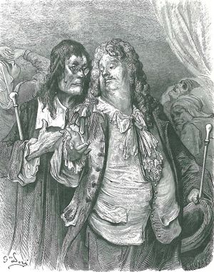 귀스타브 도레의 "의사들"(우화 V.12) 삽화, 1866년