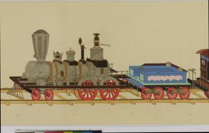 원정대가 선물하여 큰 호평을 받은 소형 증기 기관차 모형