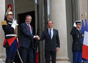 사마라스와 프랑수아 올랑드 (파리)