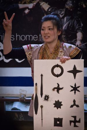 이가류 닌자 박물관의 다양한 수리검