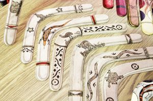 2005년 멜버른 쇼에서 판매되는 기념품용 부메랑