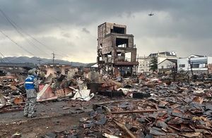 2024년 노토반도 지진으로 소실된 와지마 아침시장