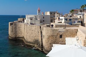 아크레의 남쪽 해안 성벽