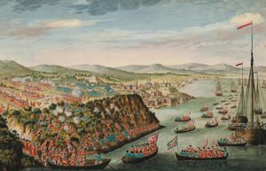 에이브러햄 평원 전투 후 3개월간의 작전 끝에 영국군은 퀘벡 시를 점령했다.