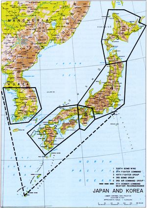 제5공군 책임구역, 1945-1947