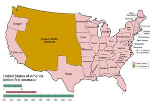 1860년 12월과 1870년 7월 사이 남부 연합의 진화
