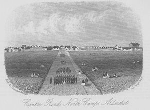 1866년 당시의 올더숏 노스 캠프.