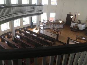 영화에 사용된 세트의 모델이 된 낡은 먼로 카운티 법원