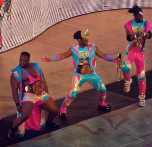 The New Day는 2016년 4월 WWE Raw 태그팀 챔피언이다