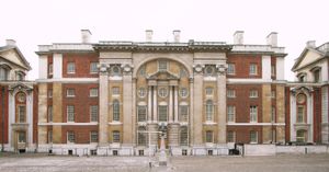 그리니치 병원 킹 윌리엄 블록(1699–1702), 서쪽 정면