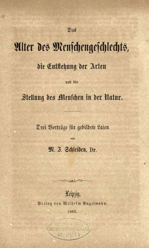 인류의 연대, 종의 기원, 그리고 자연 속 인간의 위치, 1863
