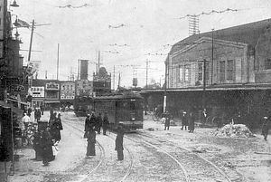 시부야역 (1912–1945) 다이쇼 및 쇼와 시대 초기 모습