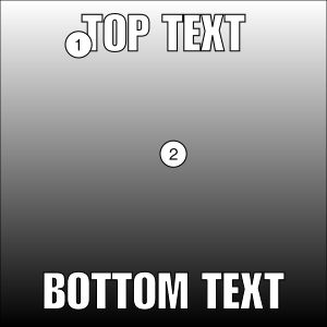 구식 및 더 전통적인 이미지 매크로 형식