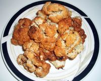 튀긴 콜리플라워