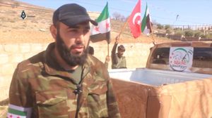 아프린에서의 터키 군사 작전 중 북부 폭풍 여단의 전투원, 2018년 2월