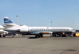 새로운 1973년 이후의 도장을 한 시리아 수드 아비에이션 카라벨 (1976)