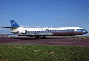 1980년대 중반에 더 짧은 노선에 재투입된 시리아 항공 수퍼 카라벨 (1988)