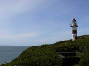 니에블라 요새 바로 위에 위치한 니에블라 등대 사진