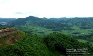 중부전선에서 바라본 비무장지대